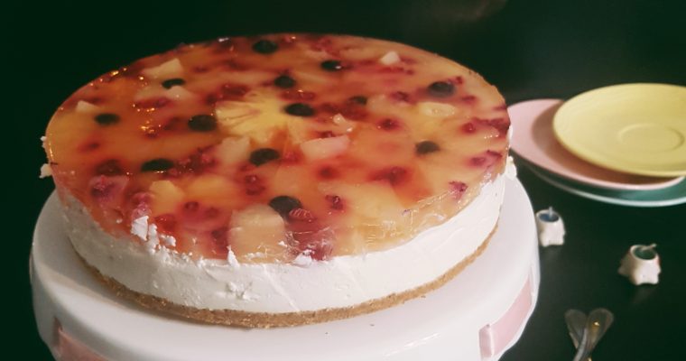 Cheesecake cu ananas si un gand de vacanta